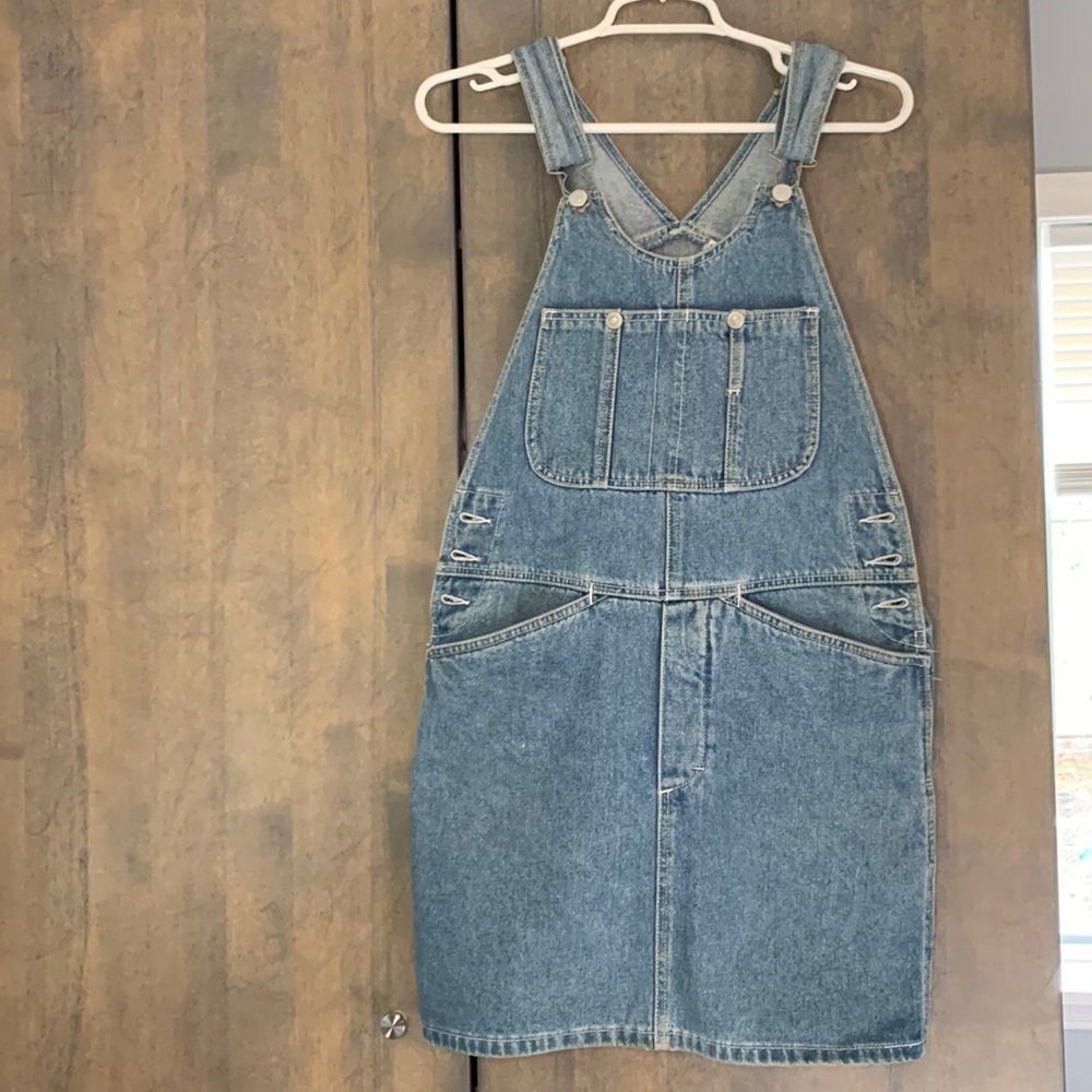 Jordache denim overall skirt